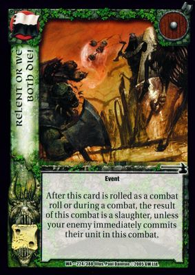 Relent or We Both Die!
